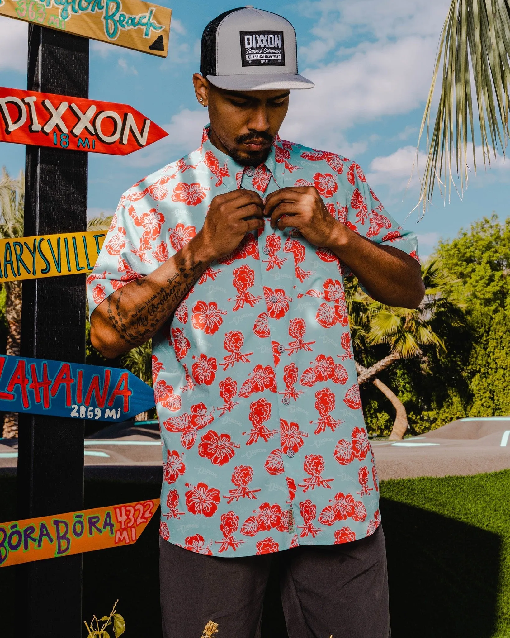 Mount Wannahockaloogie Party Shirt - Blue & Red sold by Dixxon product image thumbnail 2