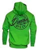 Black MFG Badge Zip Up Hoodie - Safety Green sold by Dixxon