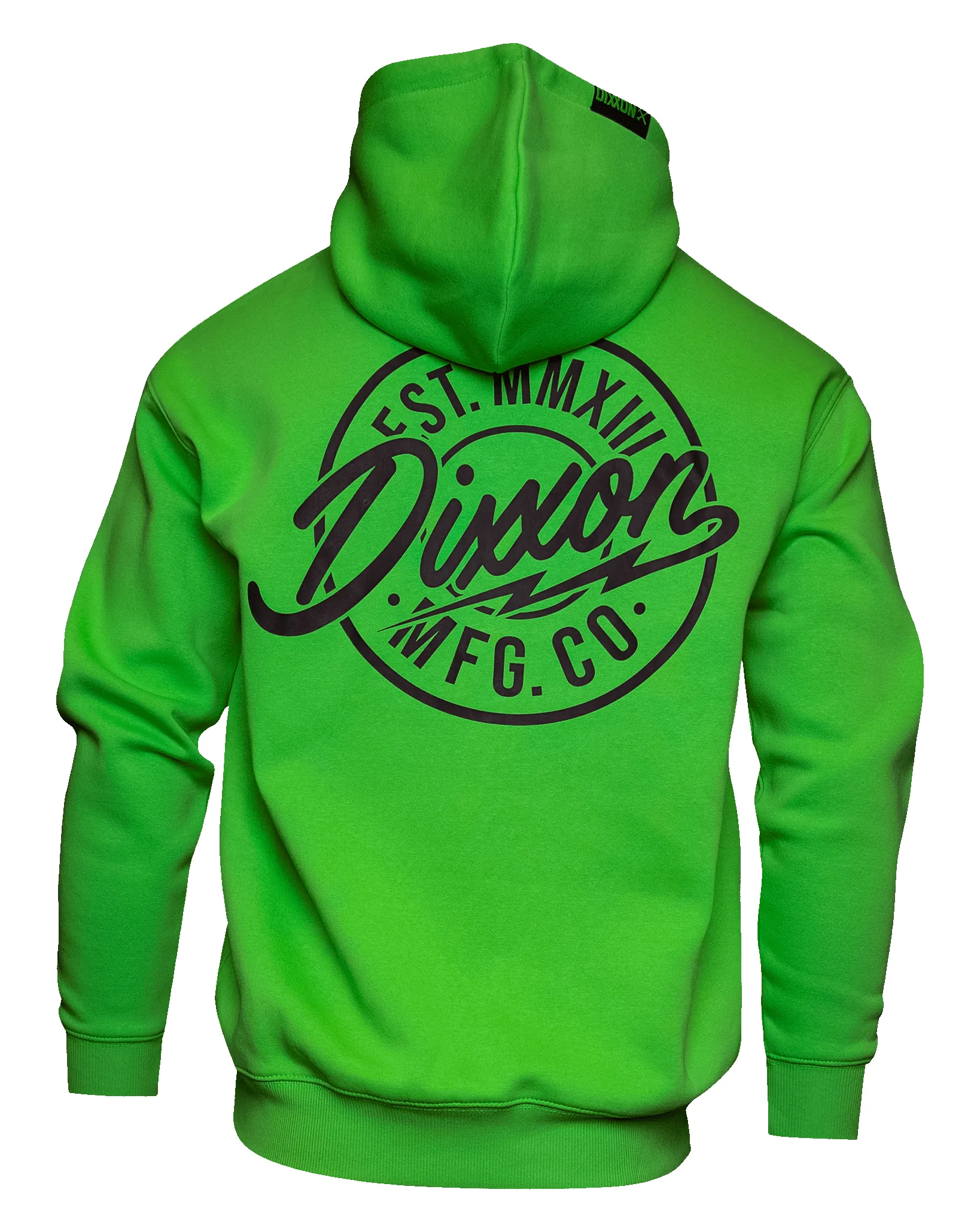 Black MFG Badge Zip Up Hoodie - Safety Green sold by Dixxon product image thumbnail 2