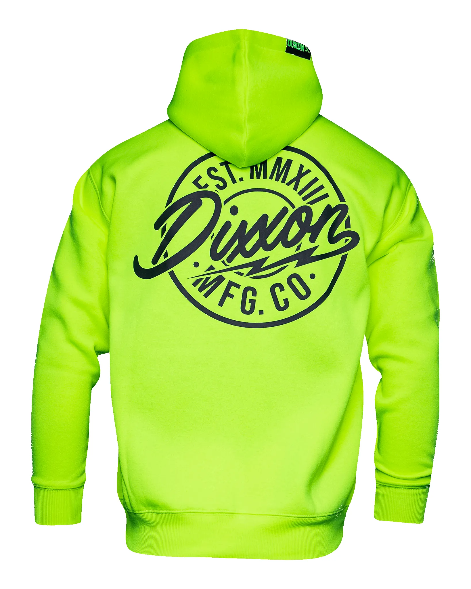 Black MFG Badge Zip Up Hoodie - Safety Yellow sold by Dixxon product image thumbnail 2