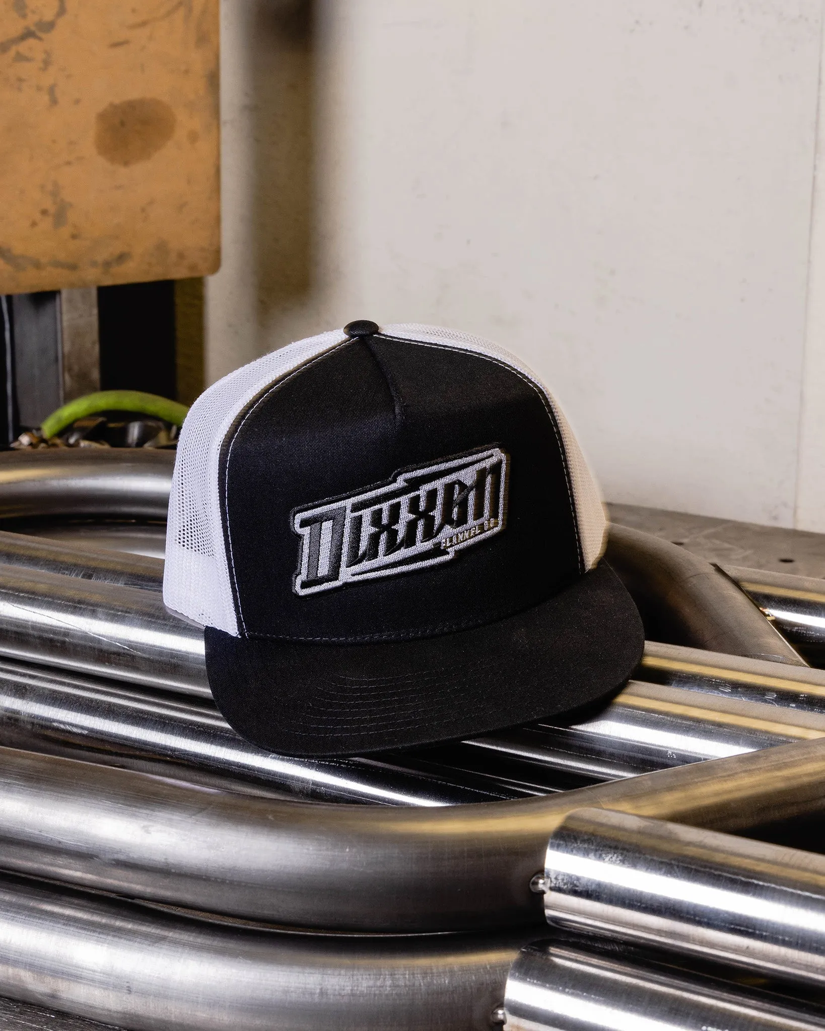 Bolt Logo Flat Bill Trucker Snapback sold by Dixxon product image thumbnail 2