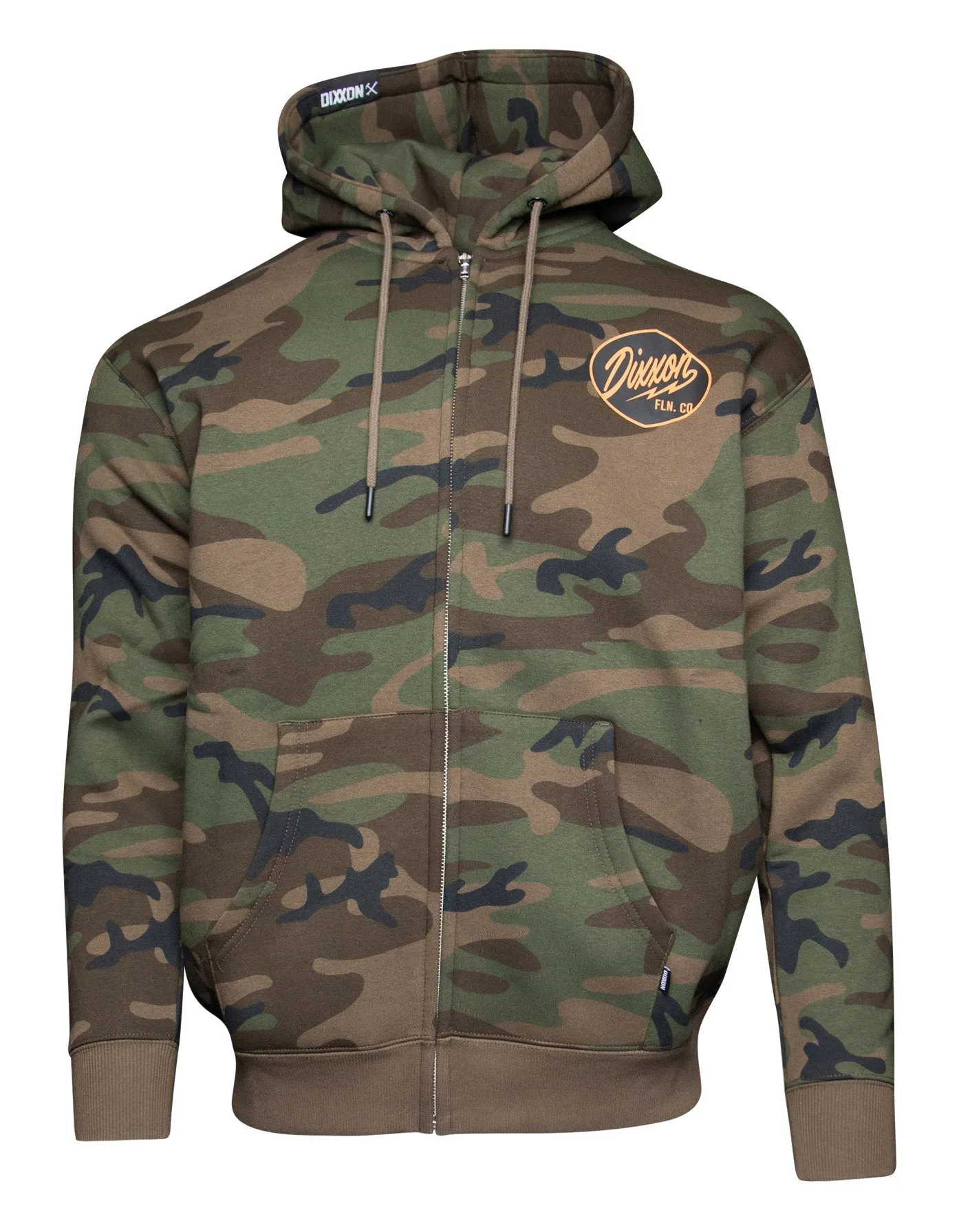 Black & Orange Esso Zip Up Hoodie - Camo sold by Dixxon product image thumbnail 2