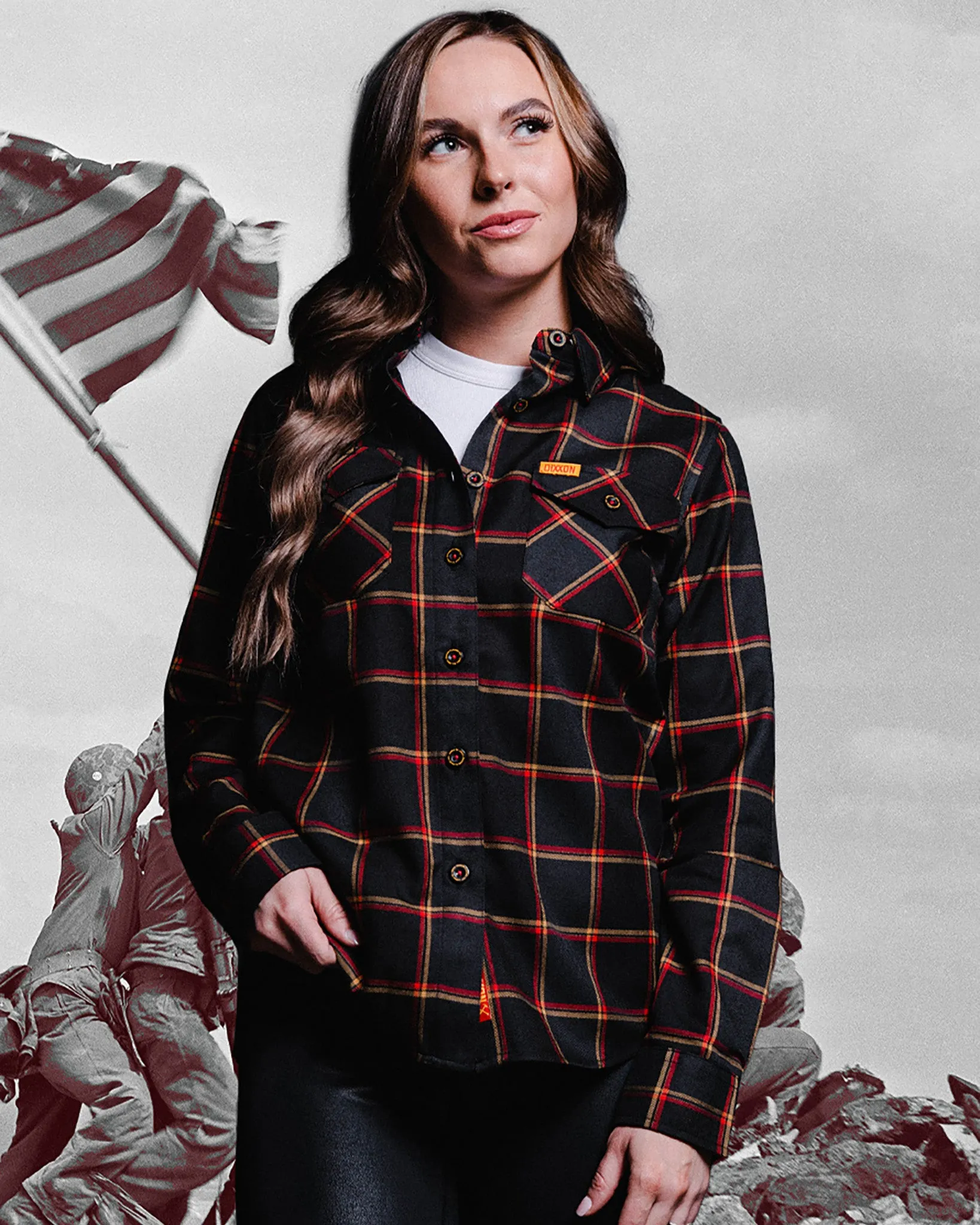 Women's First to Fight Flannel sold by Dixxon