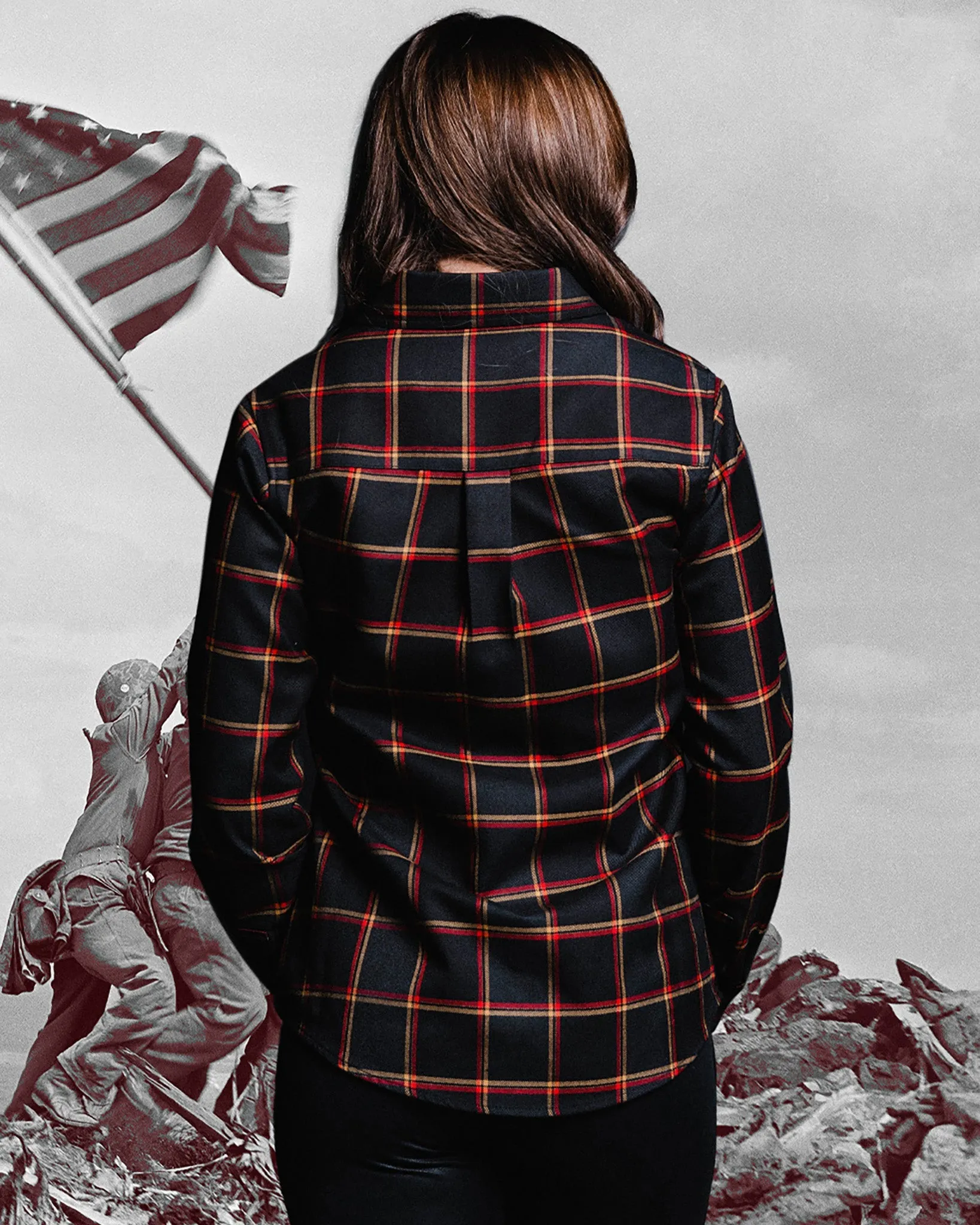 Women's First to Fight Flannel sold by Dixxon product image thumbnail 3