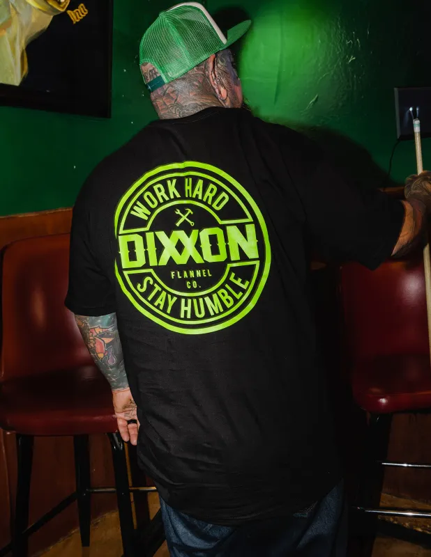 Lime Green Corpo T-Shirt - Black sold by Dixxon
