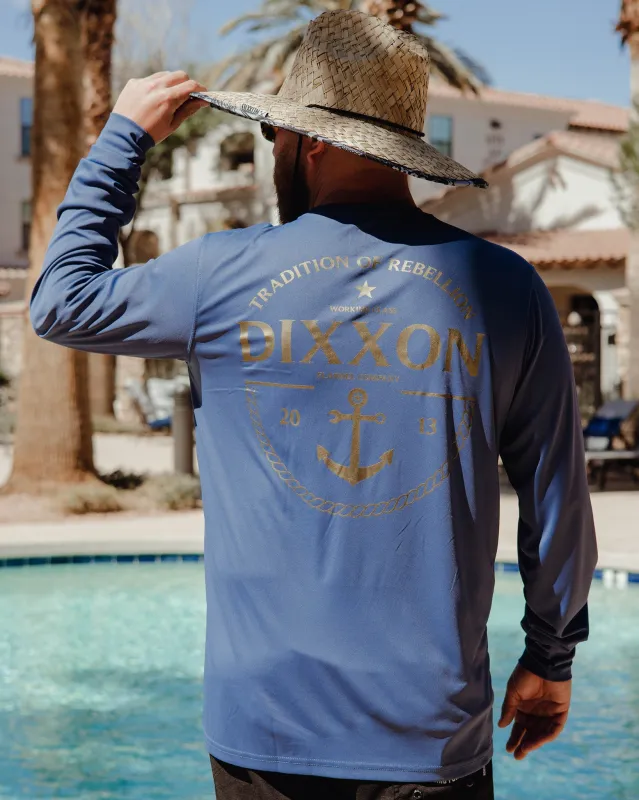 Gold Tide UV Long Sleeve - Navy sold by Dixxon