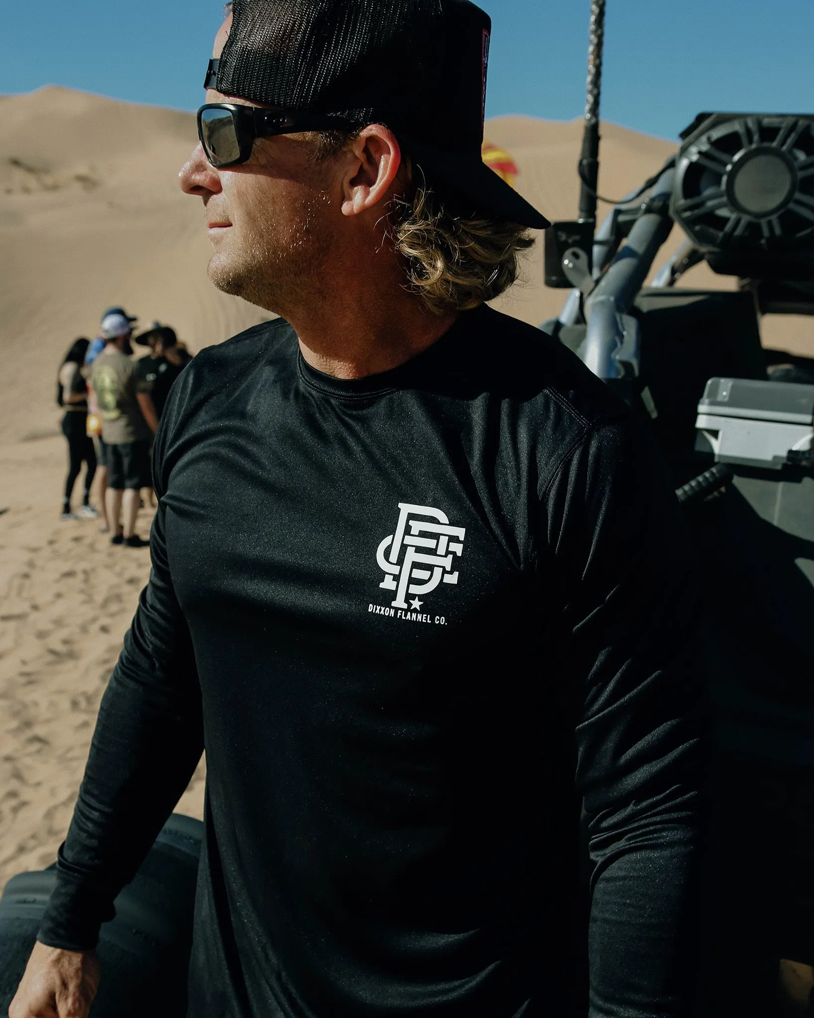 White Icon UV Long Sleeve T-Shirt - Black sold by Dixxon product image thumbnail 3