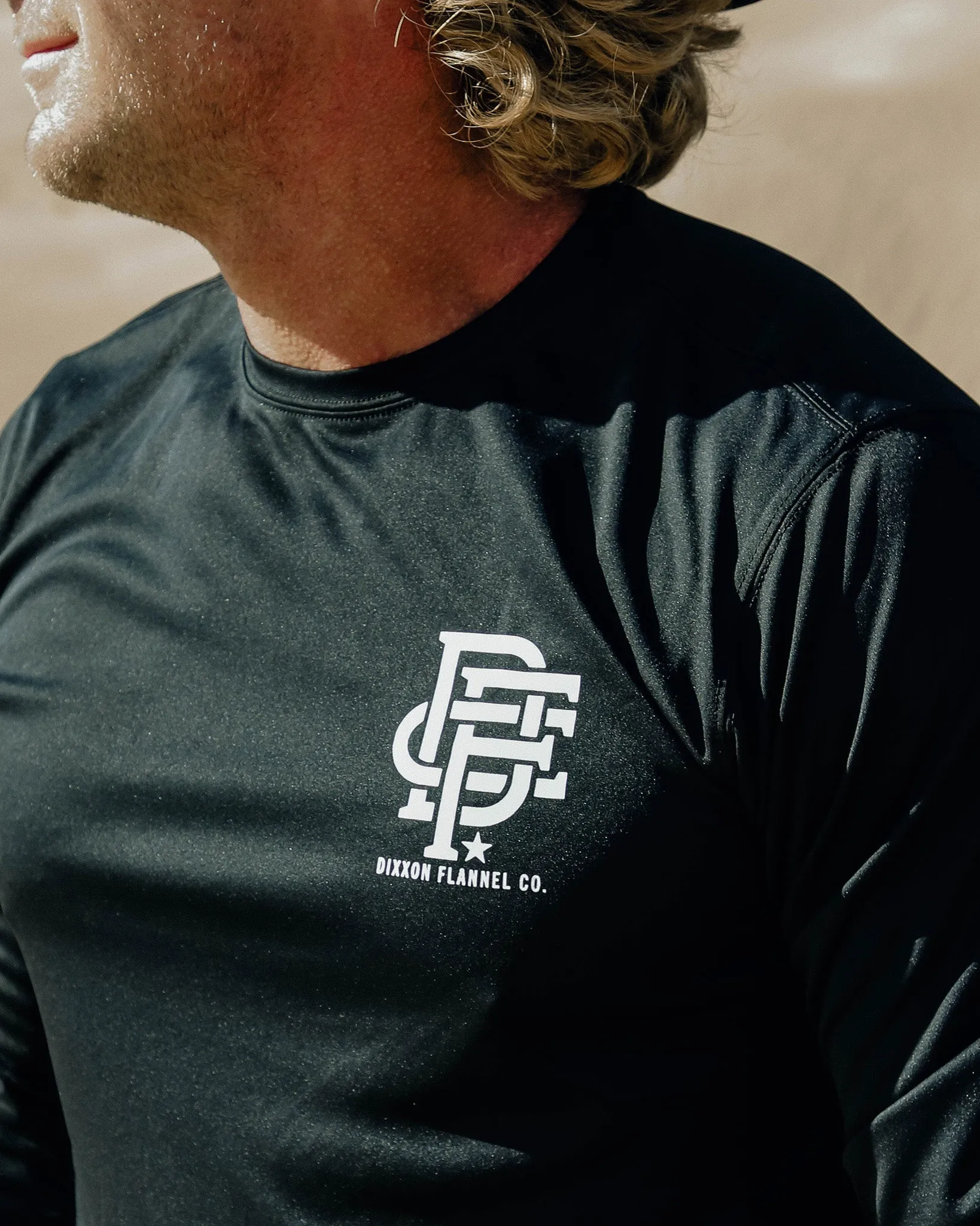 White Icon UV Long Sleeve T-Shirt - Black sold by Dixxon product image thumbnail 2