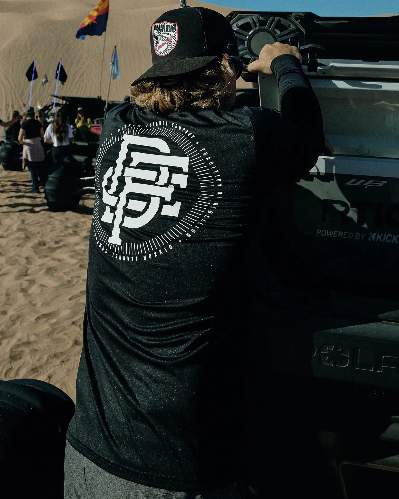 White Icon UV Long Sleeve T-Shirt - Black sold by Dixxon