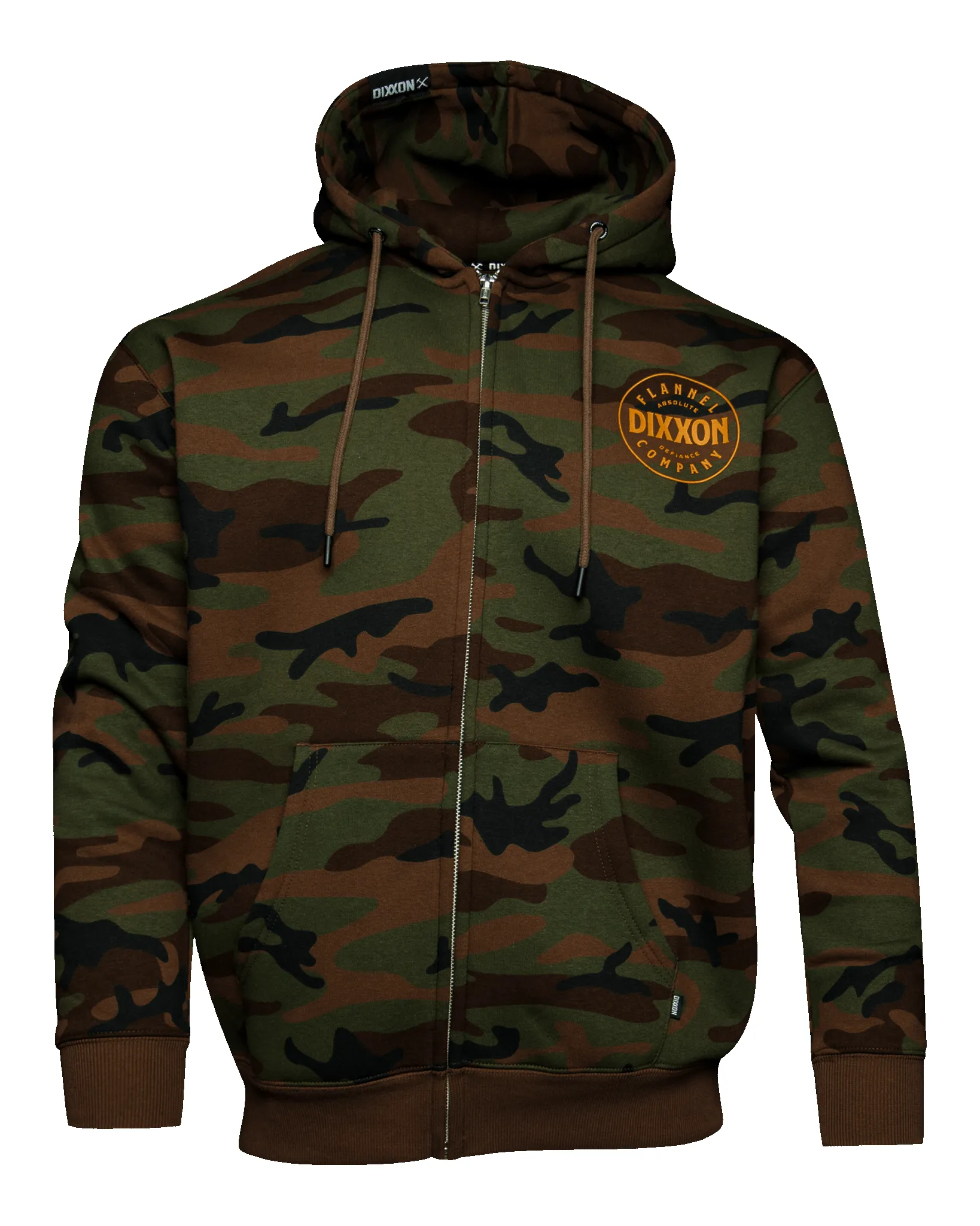 Orange Chain Driven Zip Up Hoodie - Camo sold by Dixxon product image thumbnail 3