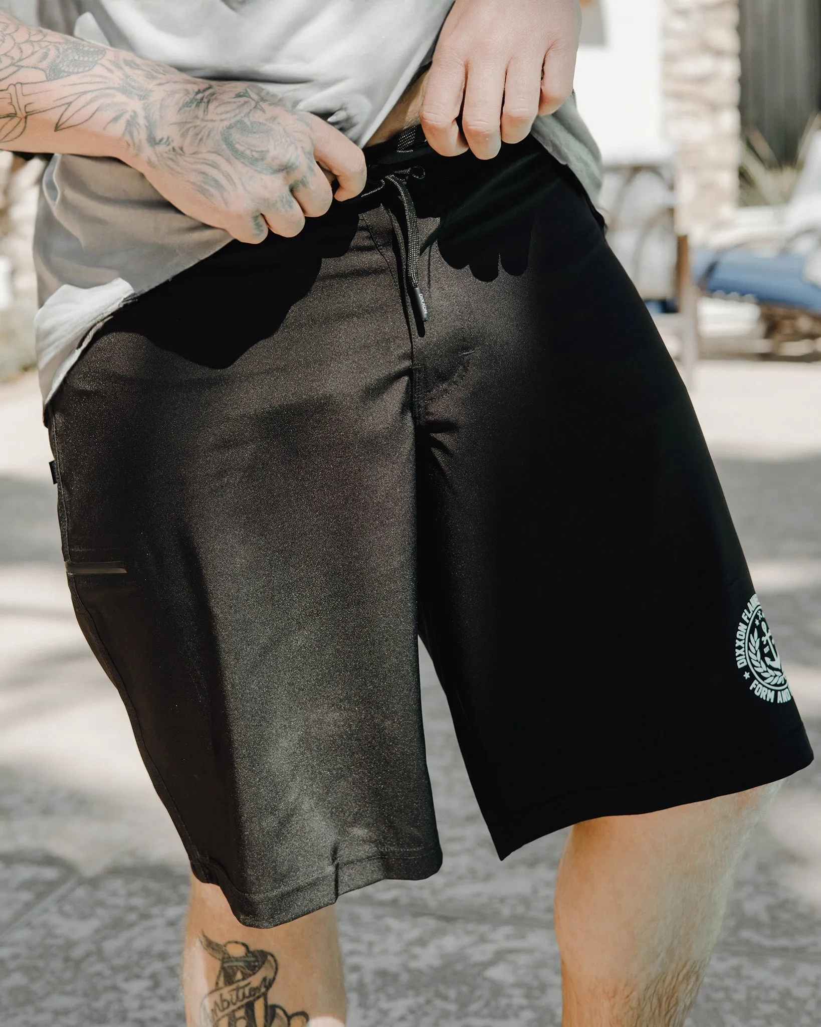 Black Boardshorts sold by Dixxon