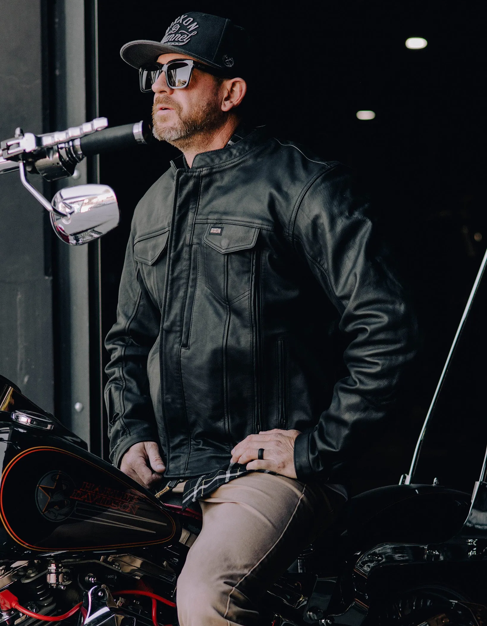 Hudson Leather Jacket - Black sold by Dixxon