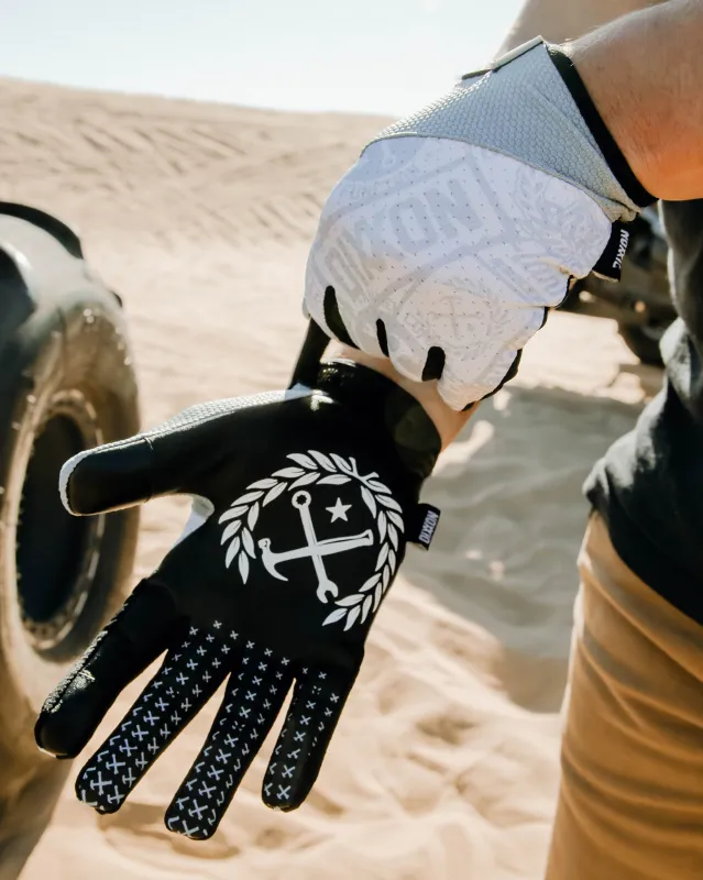 Corpo Overload Moto Gloves - White sold by Dixxon