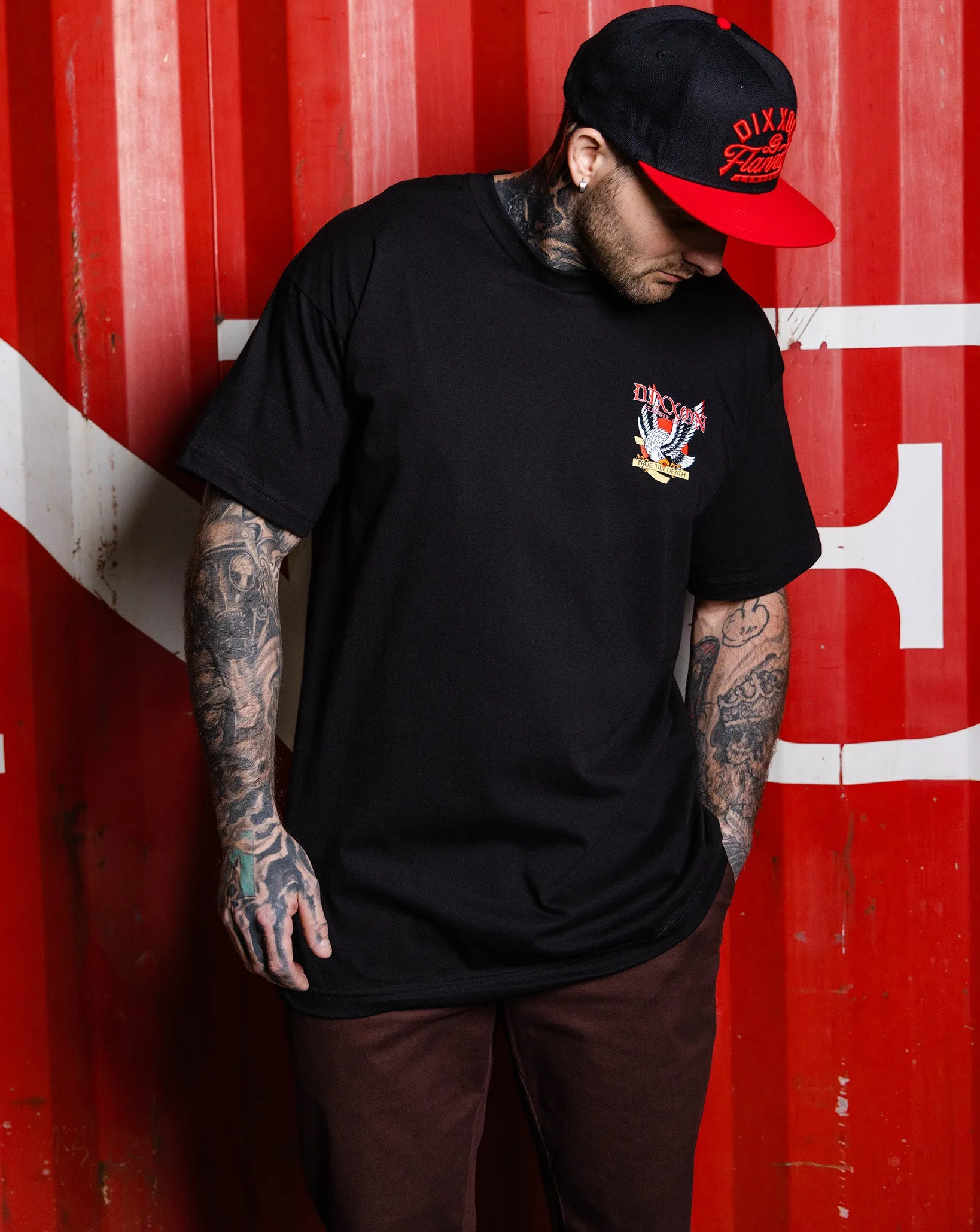 Traditional Eagle T-Shirt - Black sold by Dixxon product image thumbnail 2