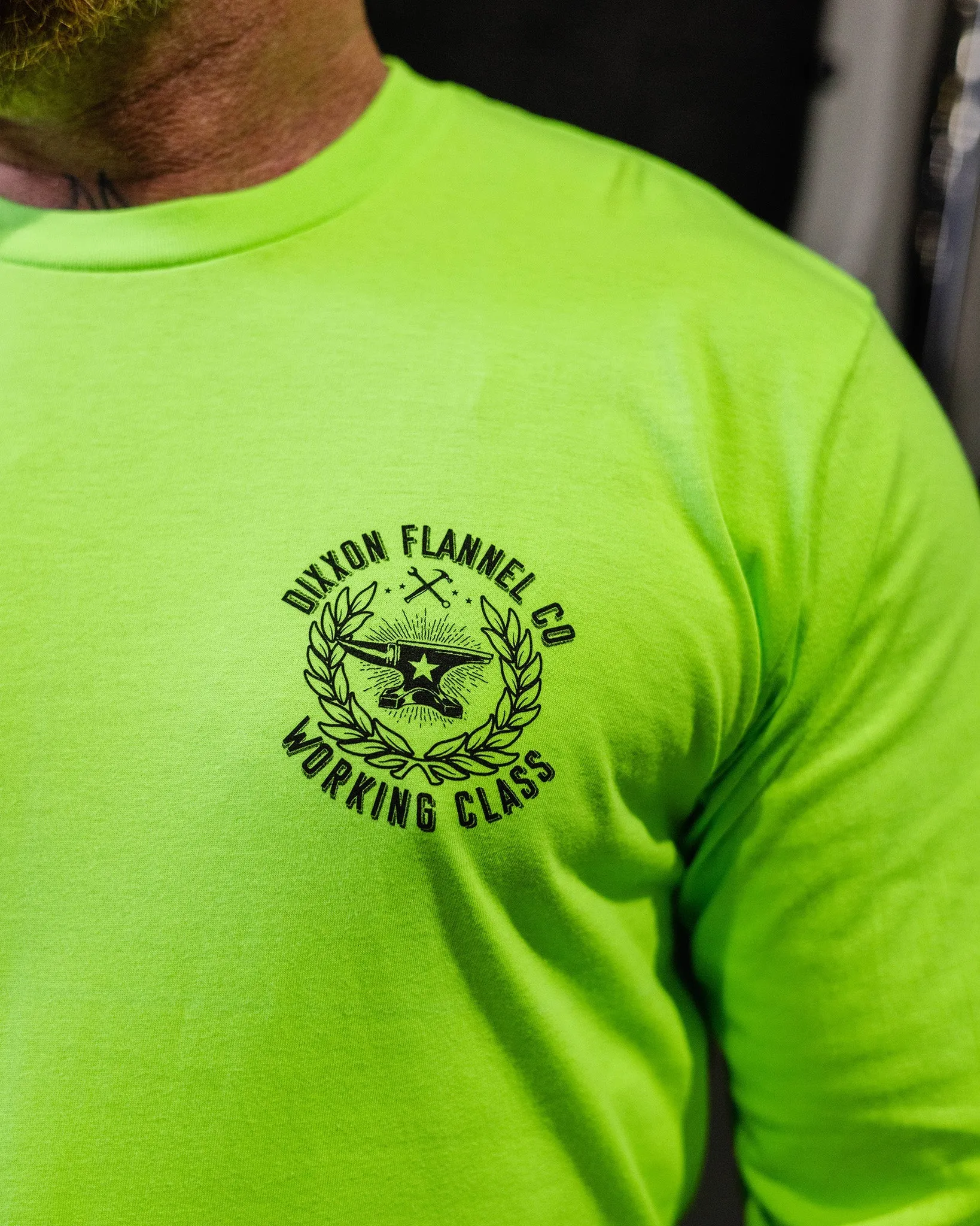 Makers Hi Vis Long Sleeve T-Shirt - Safety Green sold by Dixxon product image thumbnail 2