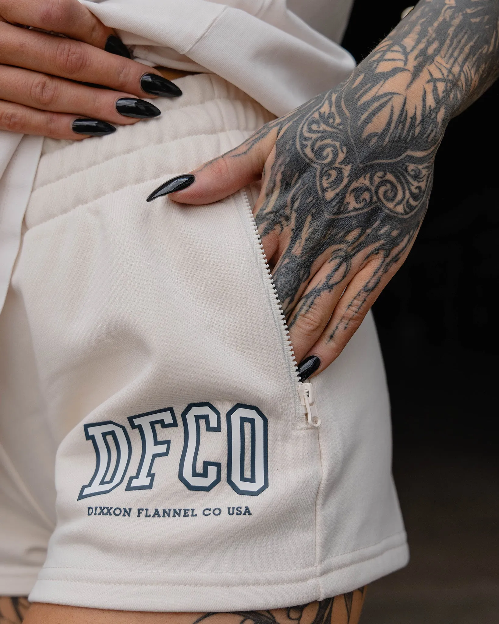 Women's DFCO Sweat Shorts - Bone sold by Dixxon product image thumbnail 3