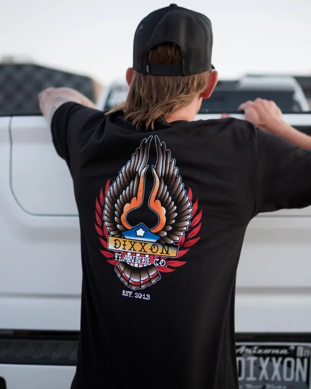 Flyer T-Shirt - Black sold by Dixxon