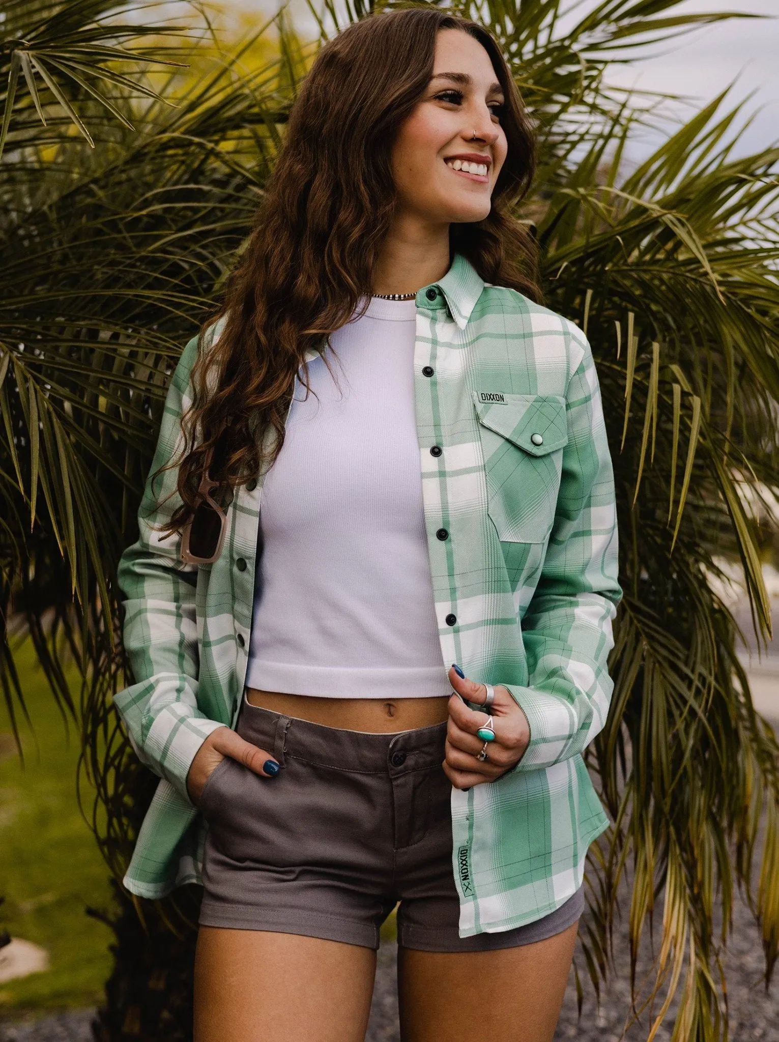 Women's Sea Glass Flannel sold by Dixxon