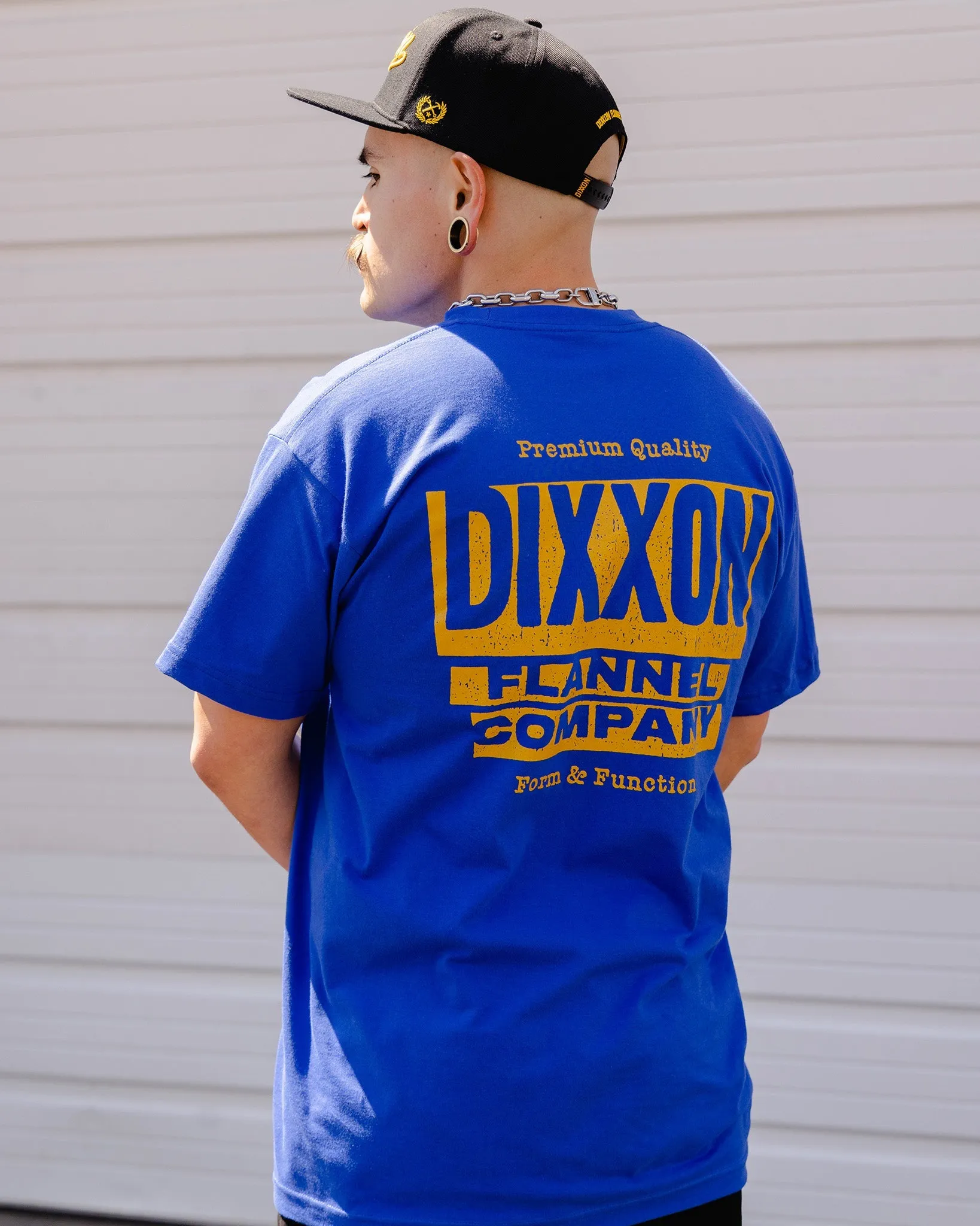 Gold Premium Quality T-Shirt - Royal Blue sold by Dixxon