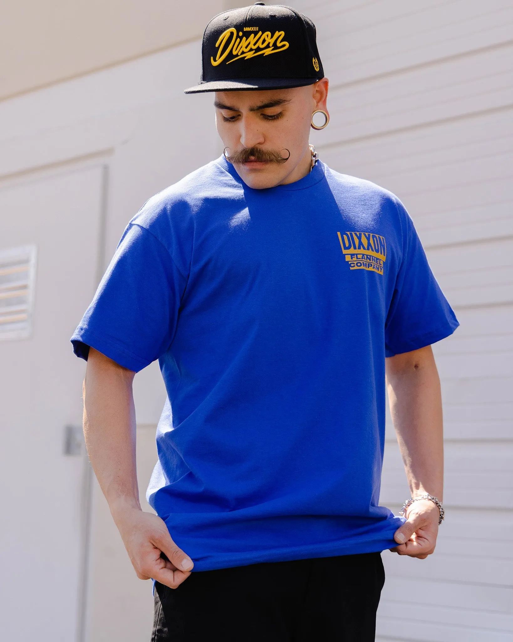Gold Premium Quality T-Shirt - Royal Blue sold by Dixxon product image thumbnail 3