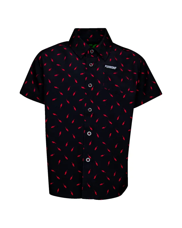 Youth Bolt Party Shirt - Black & Red sold by Dixxon