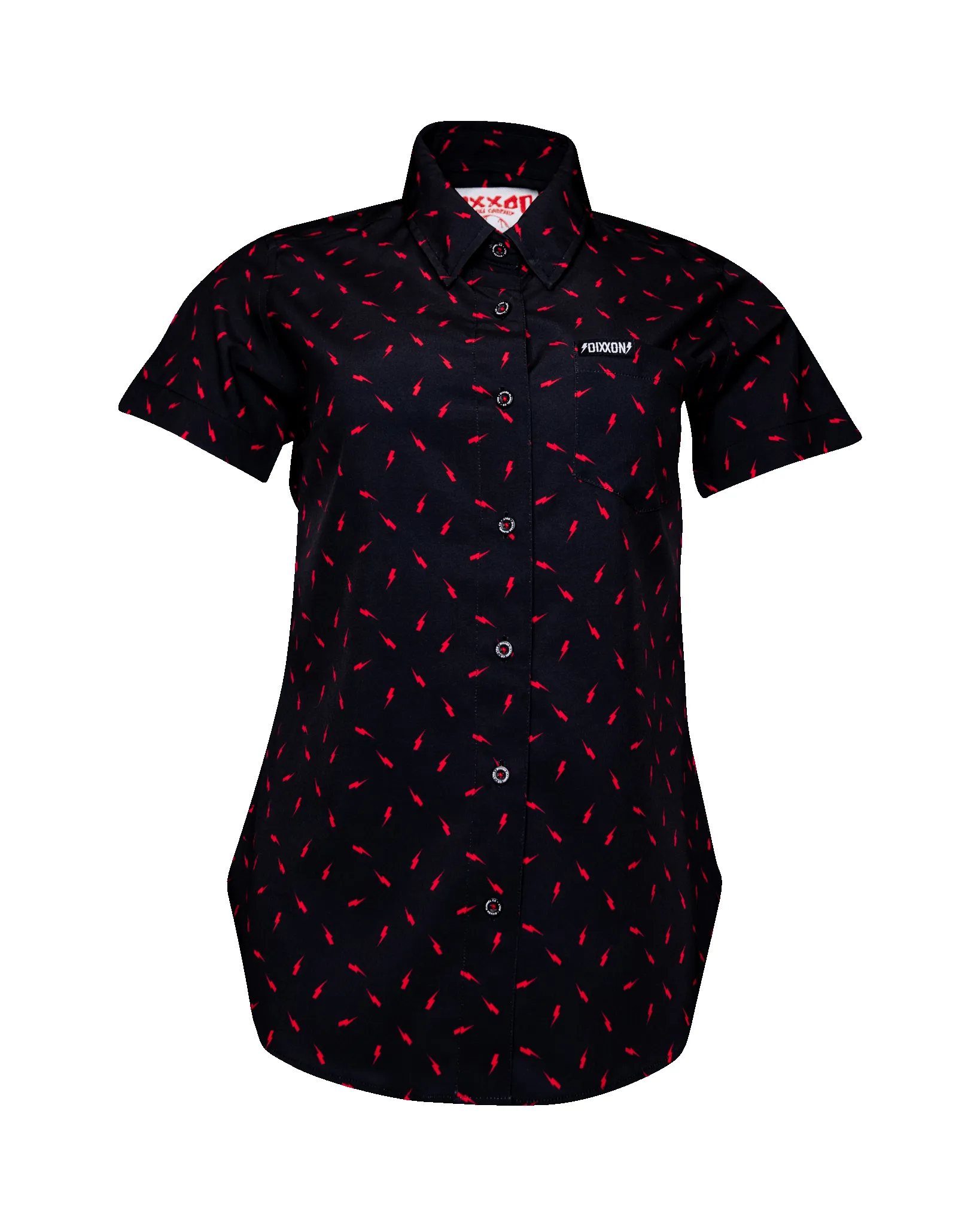 Women's Bolt Party Shirt - Black & Red sold by Dixxon product image thumbnail 2