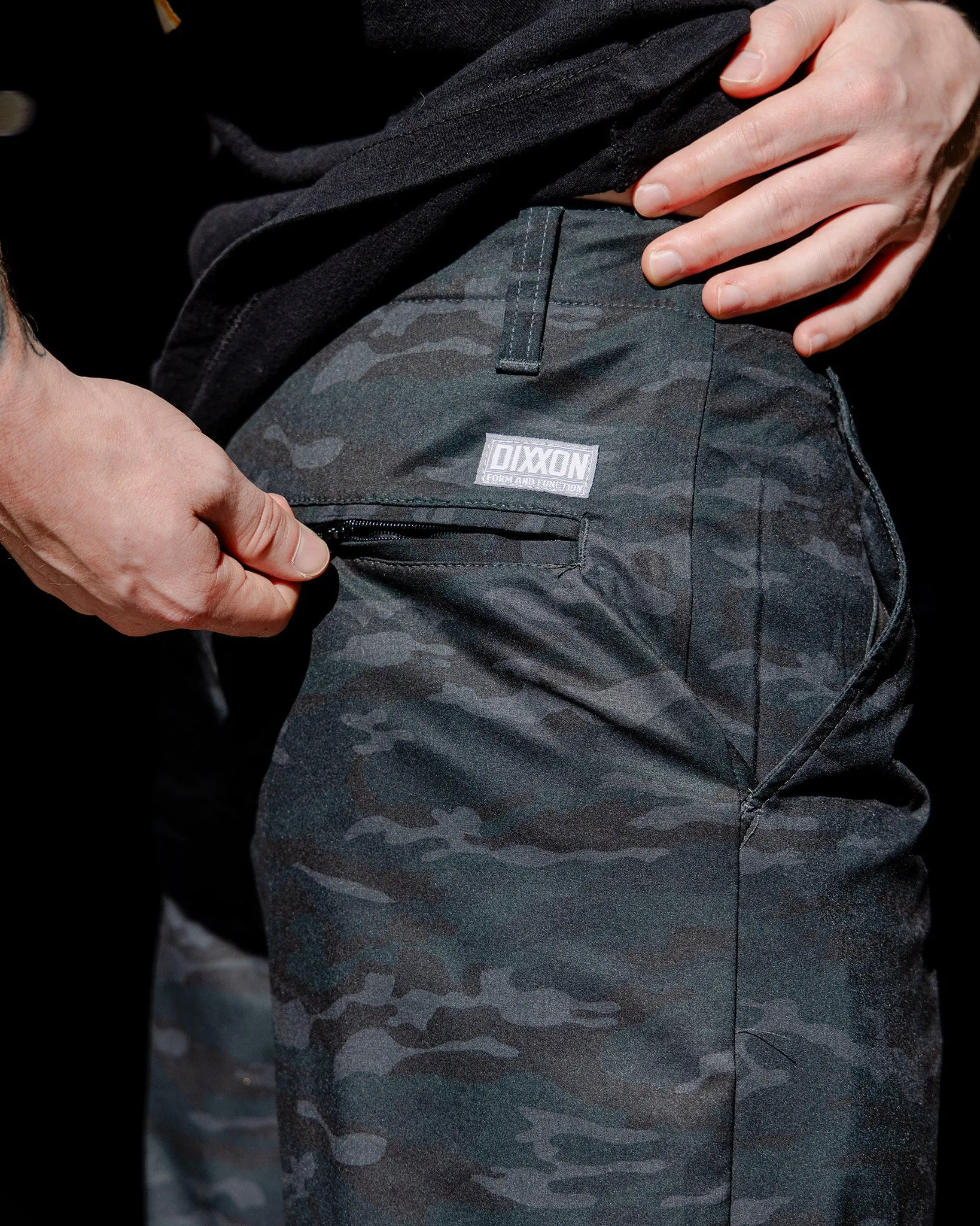 Hybrid Shorts - Black Woodland sold by Dixxon product image thumbnail 3