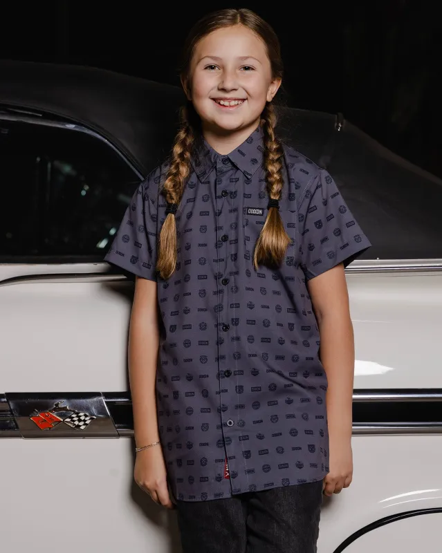 Youth Executive Party Shirt - Gray sold by Dixxon