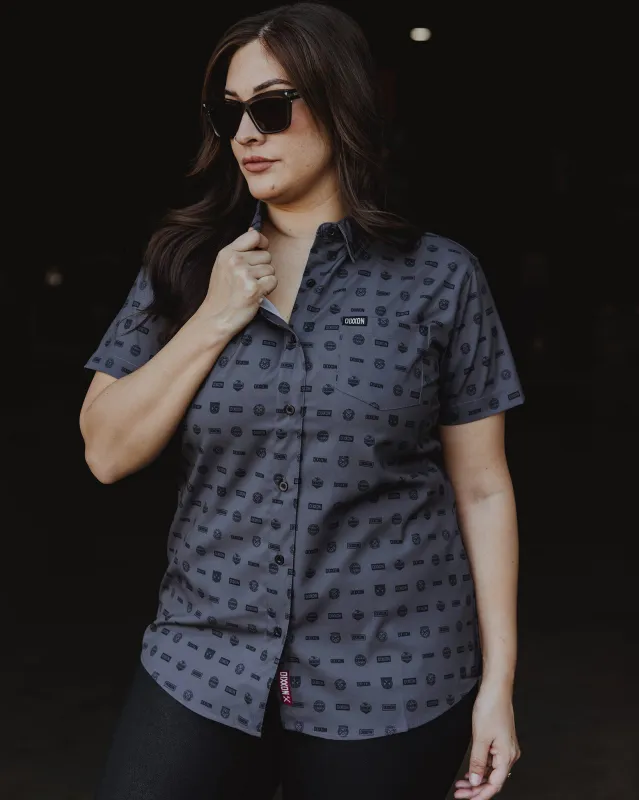 Women's Executive Party Shirt - Gray sold by Dixxon