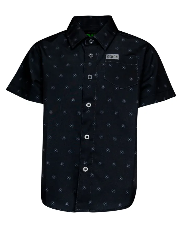 Youth Huckster Party Shirt - Black & Gray sold by Dixxon