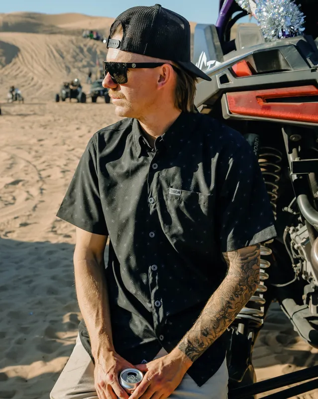 Huckster Party Shirt - Black & Gray sold by Dixxon