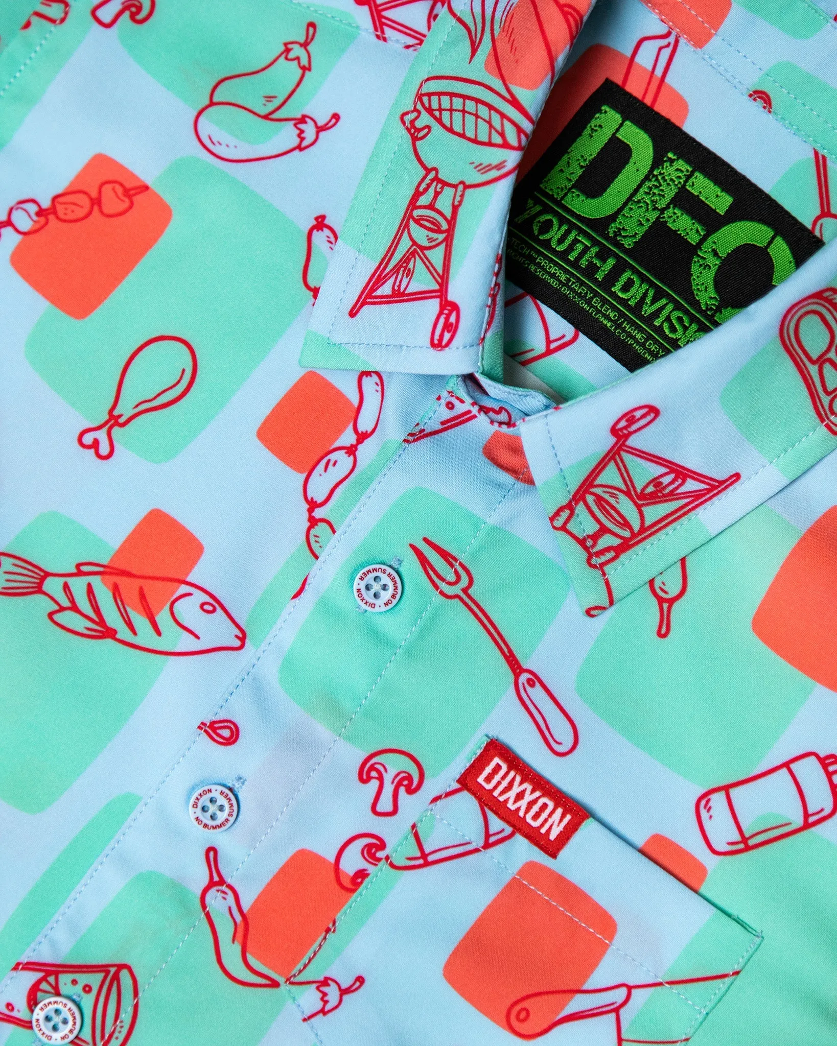 Youth No Bummer Summer Party Shirt sold by Dixxon product image thumbnail 2