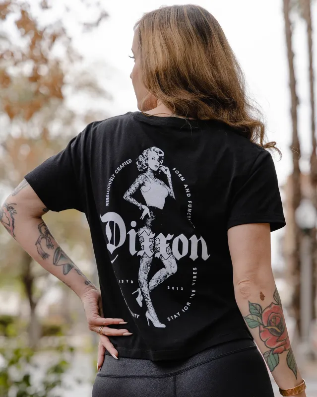 Women's Vibes Crop Top - Black sold by Dixxon