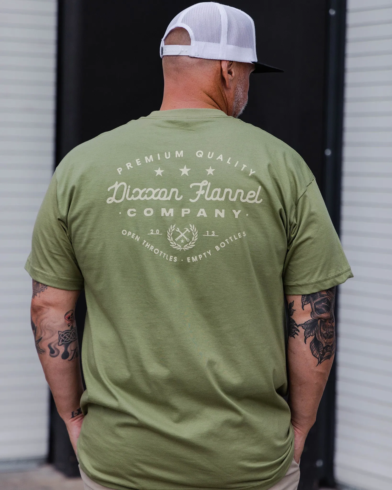Tan Road Warrior T-Shirt - OD Green sold by Dixxon