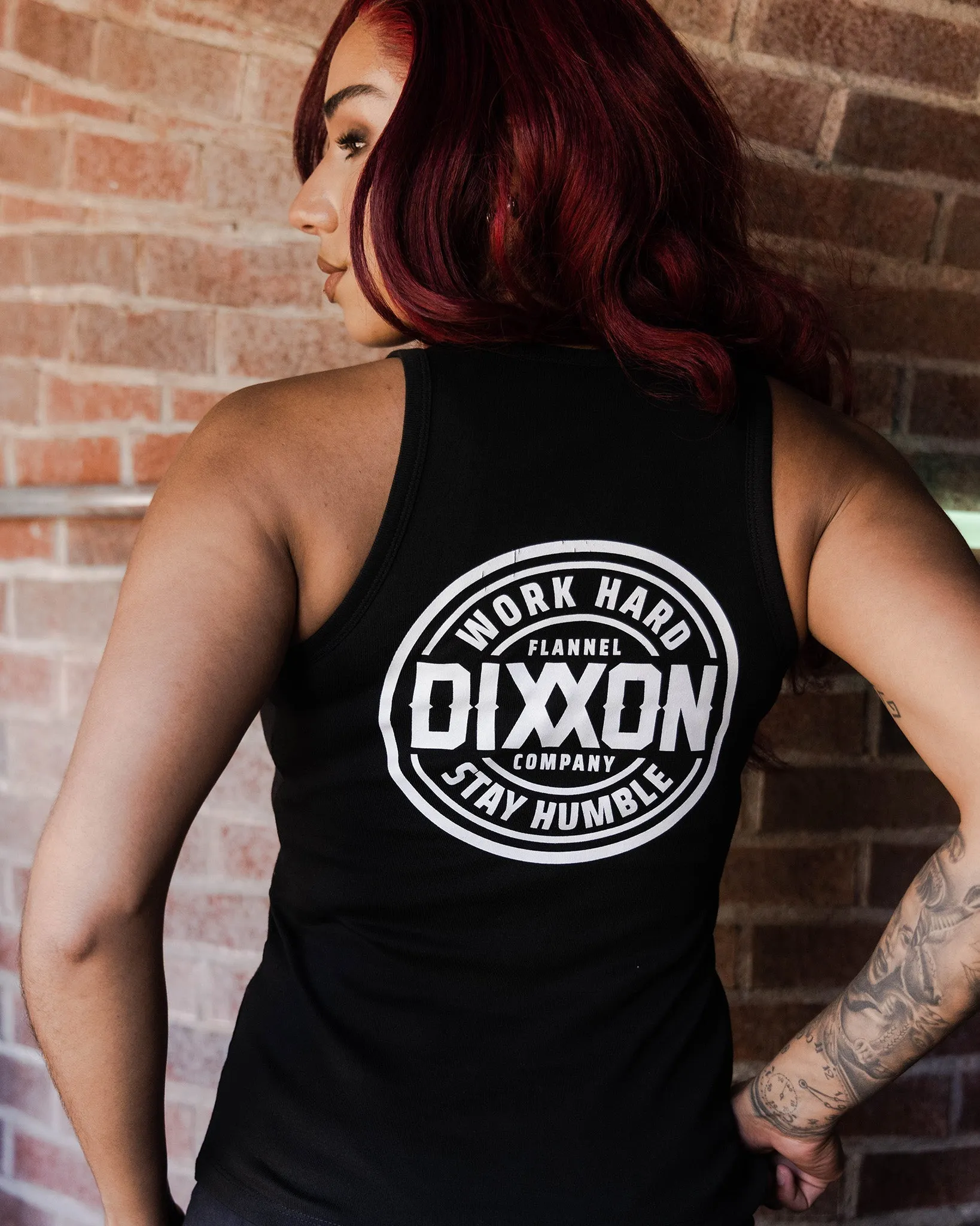 Women's White Nuevo Corpo Fitted Tank - Black sold by Dixxon product image thumbnail 2