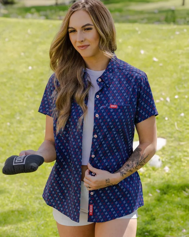 Women's RWB Party Hammers Party Shirt - Blue sold by Dixxon