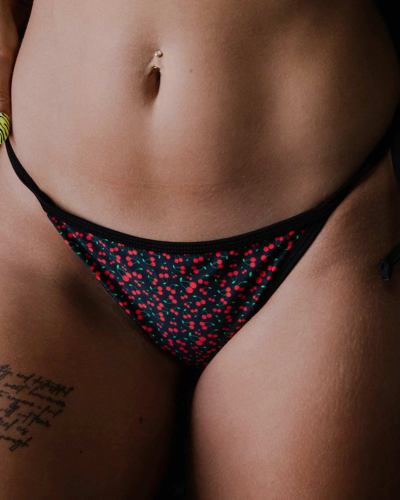 Women's Cherries String Bikini Bottom sold by Dixxon product image thumbnail 2