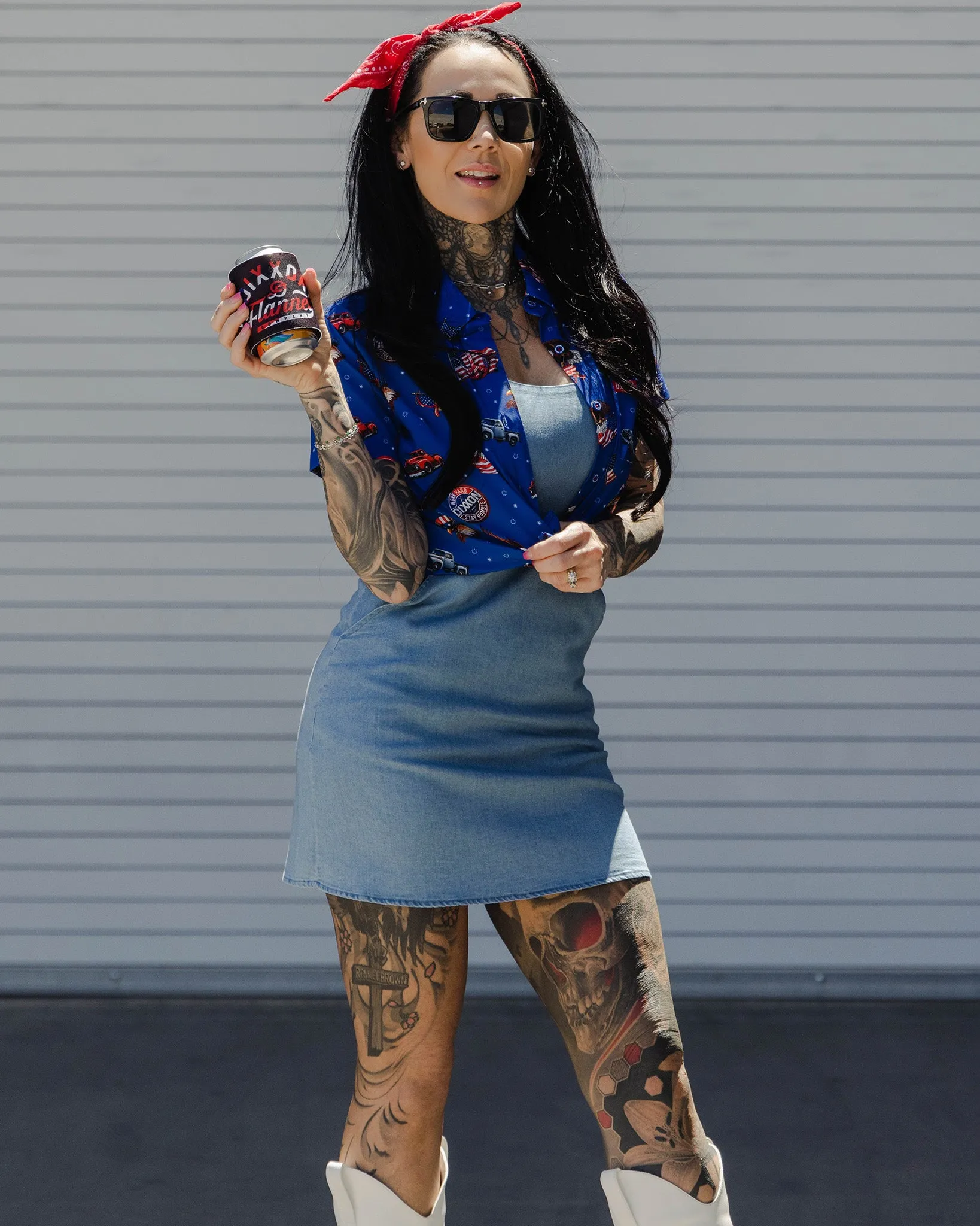 Uptown Dress - Blue Denim sold by Dixxon product image thumbnail 5
