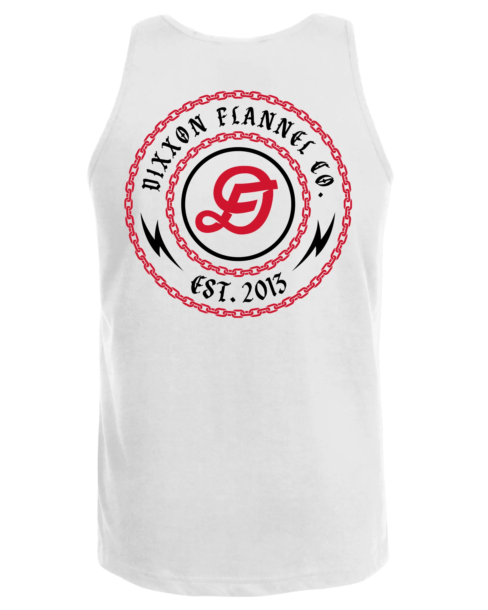 Red & Black Linked Tank - White sold by Dixxon product image thumbnail 2