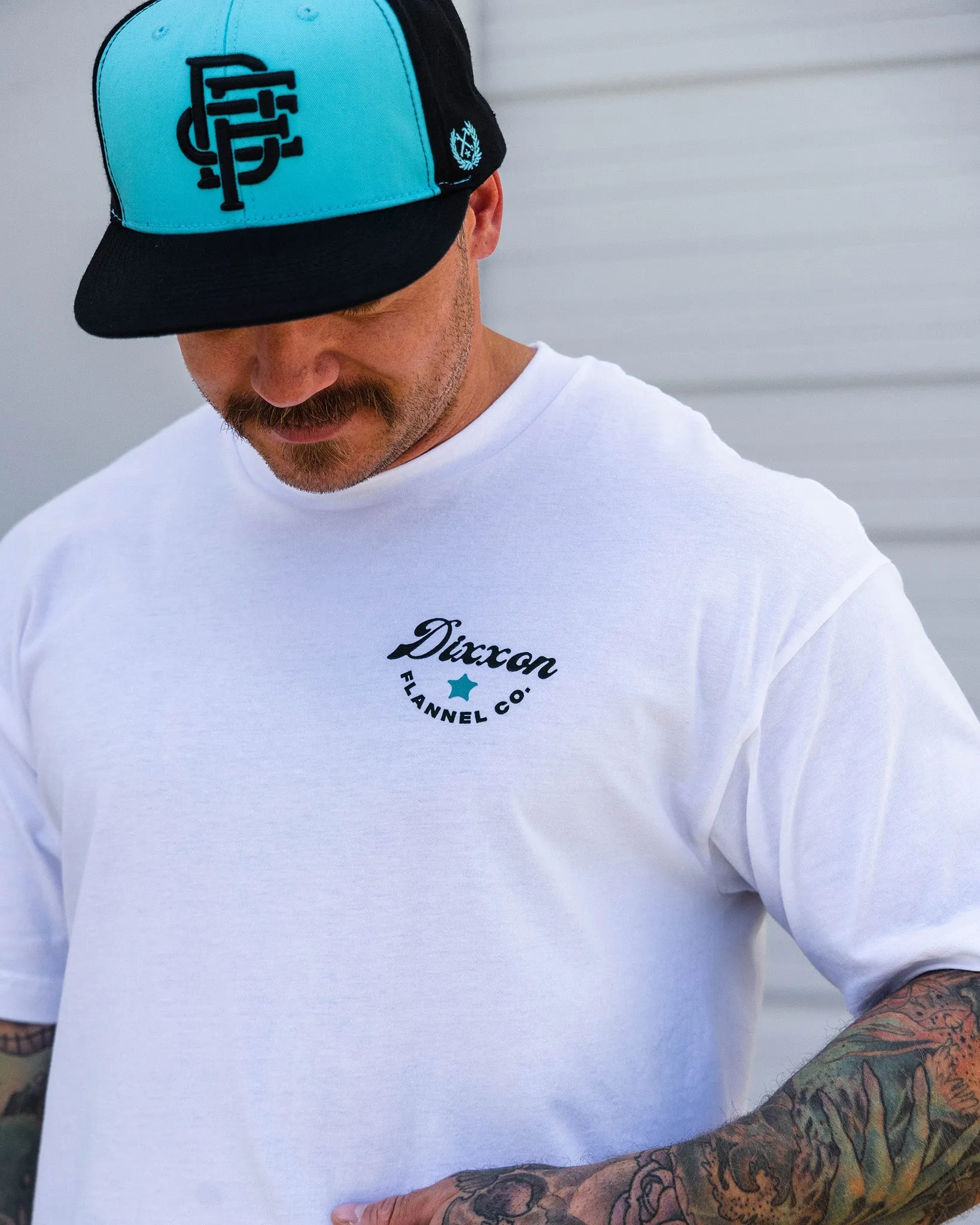 Black Timeless Badge T-Shirt - White sold by Dixxon product image thumbnail 2