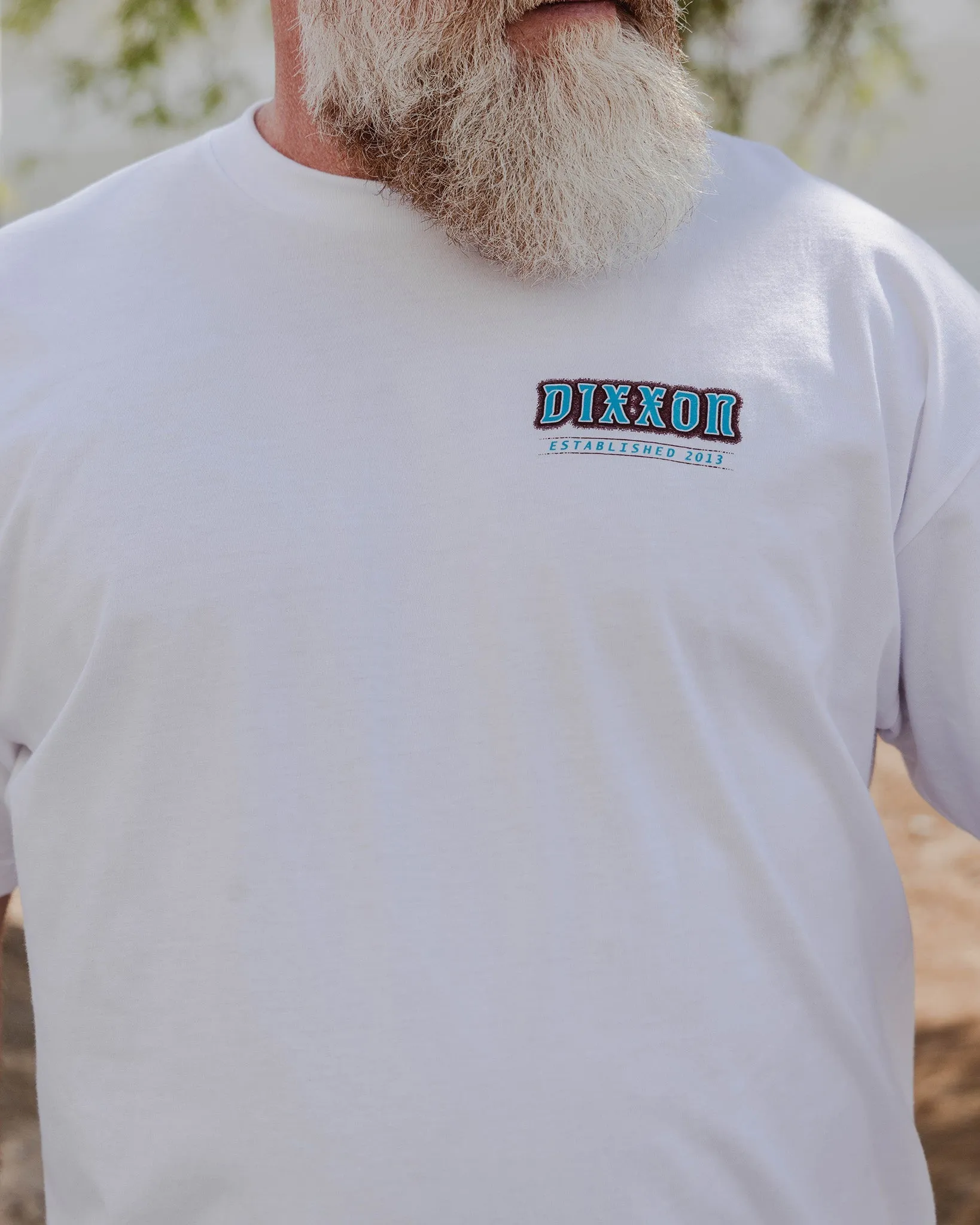 Turquoise Motor Head T-Shirt - White sold by Dixxon product image thumbnail 2
