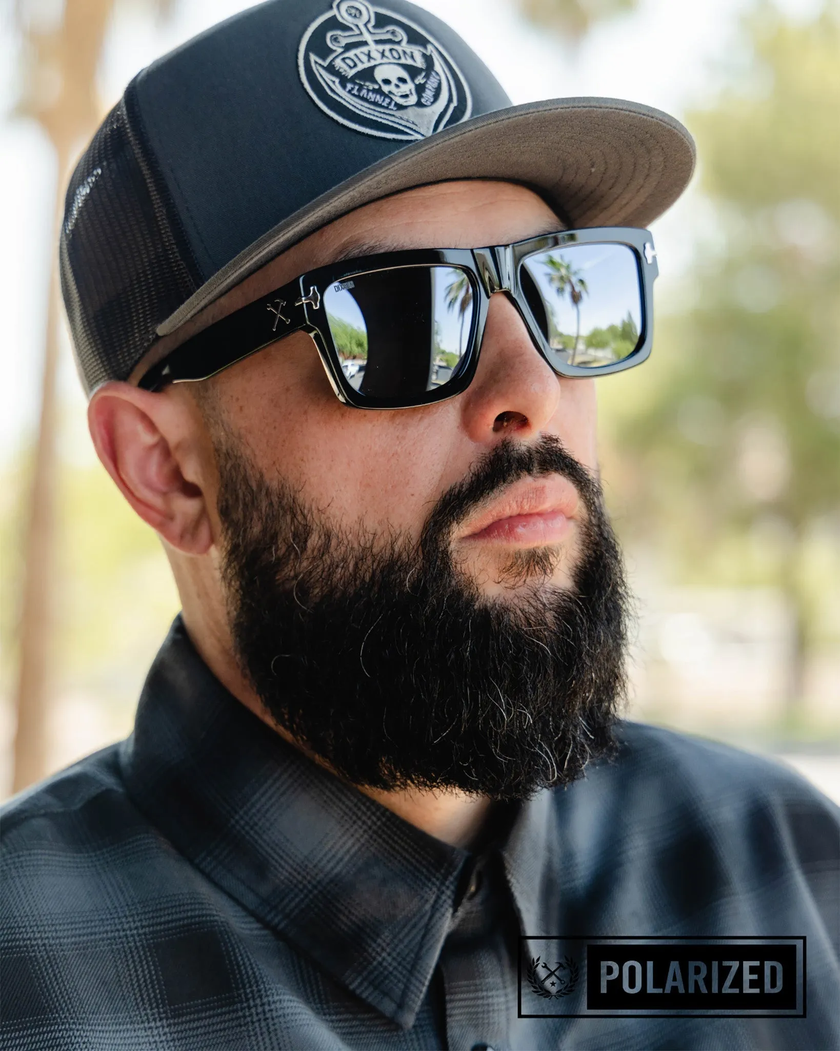 Sledge Sunglasses - Black & Chrome Polarized sold by Dixxon