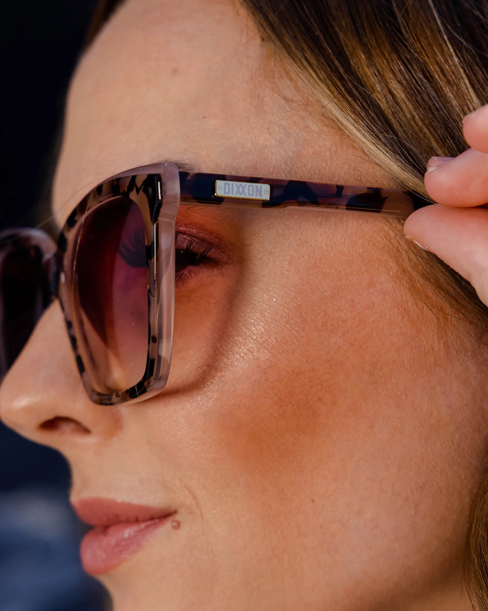 Luna Sunglasses - Mauve Tortoise & Pink Gradient sold by Dixxon product image thumbnail 2