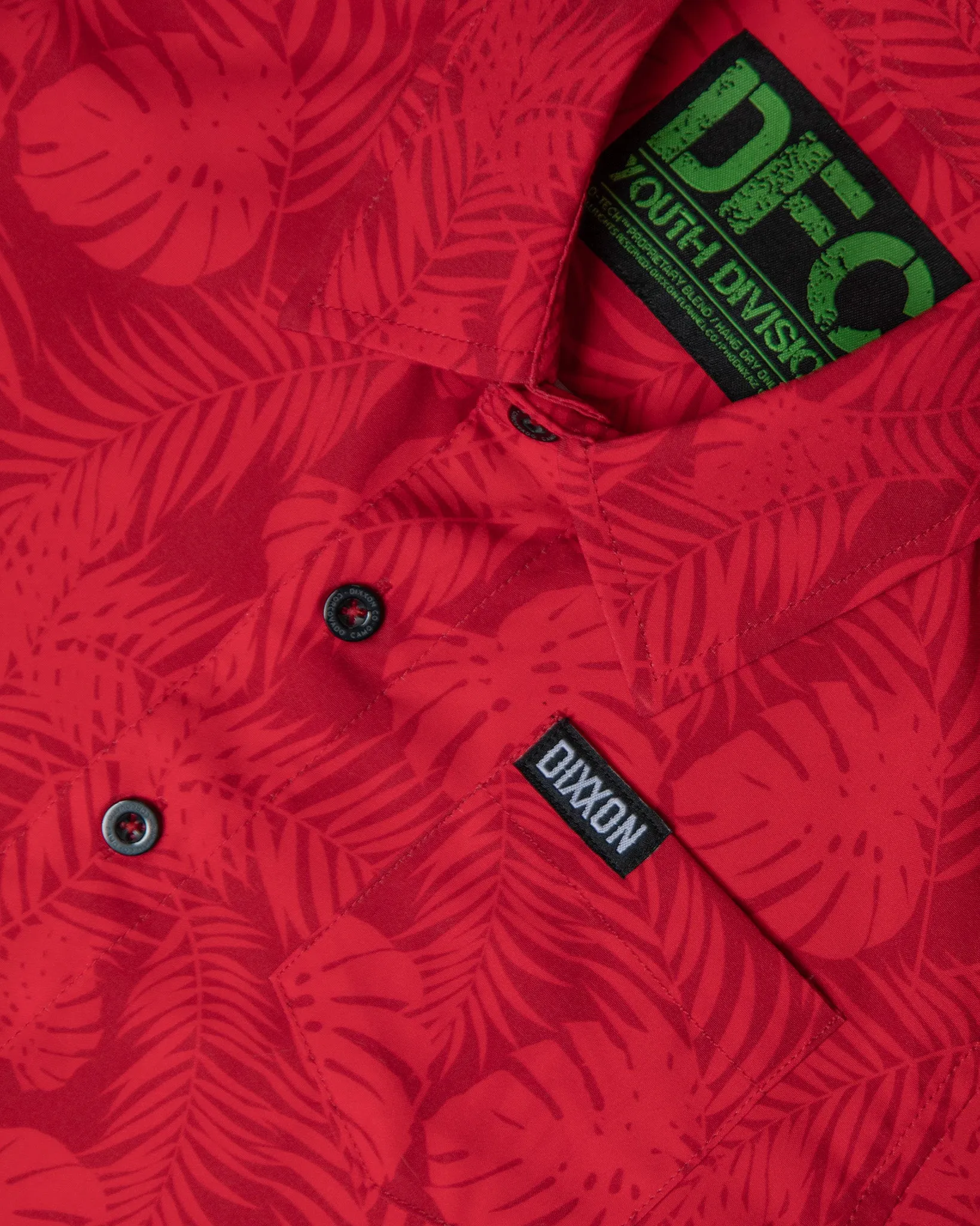 Youth Corcovado Camo Party Shirt - Red sold by Dixxon product image thumbnail 2