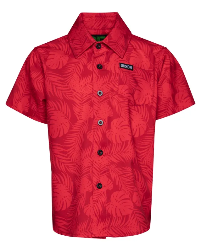 Youth Corcovado Camo Party Shirt - Red sold by Dixxon