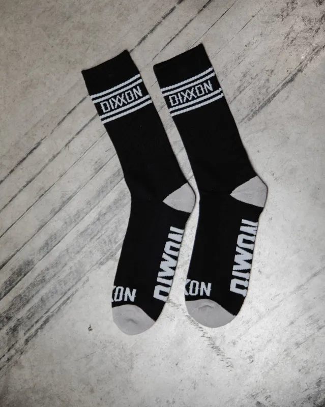 Grind Premium Crew Socks - Black sold by Dixxon