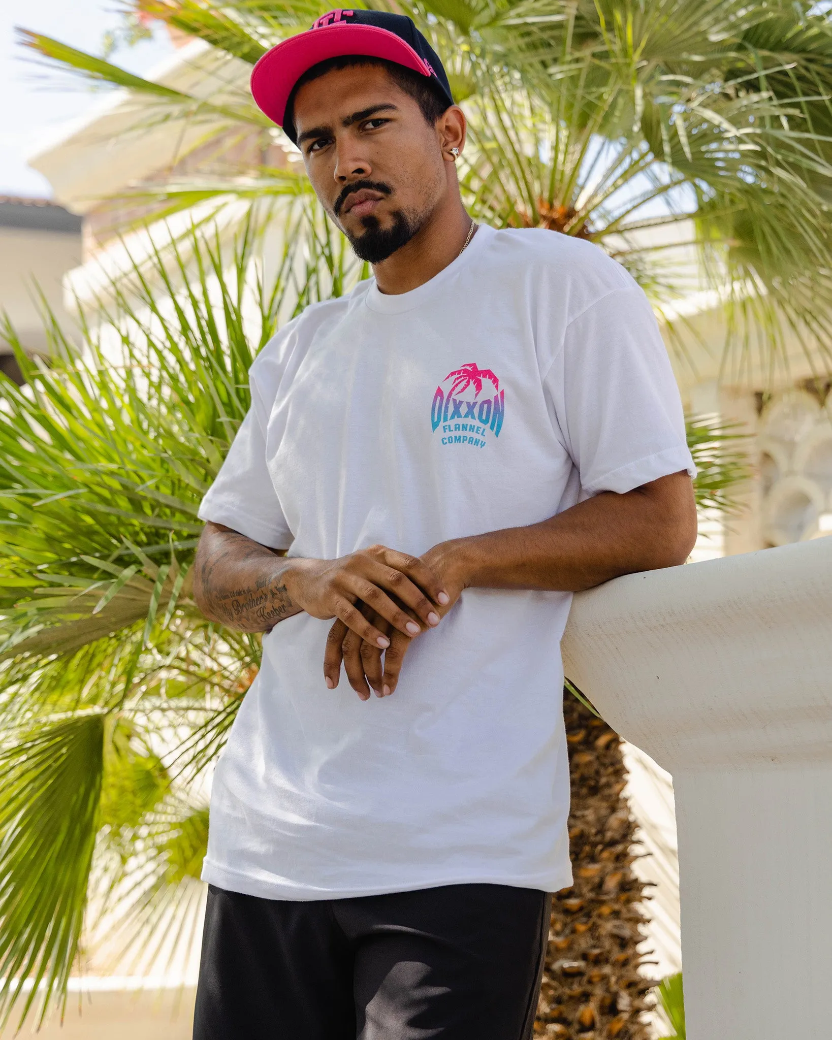 Neon Palm T-Shirt - White sold by Dixxon product image thumbnail 3