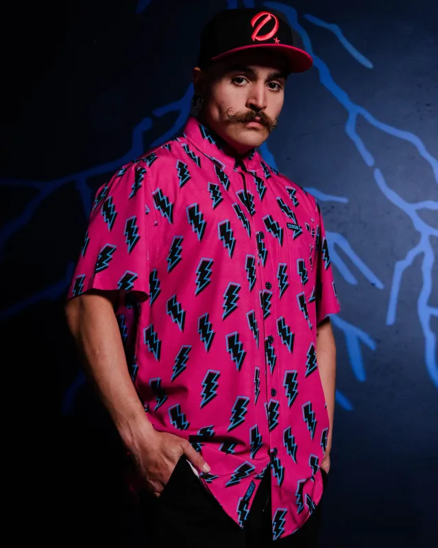 Voltage Party Shirt - Pink & Black sold by Dixxon