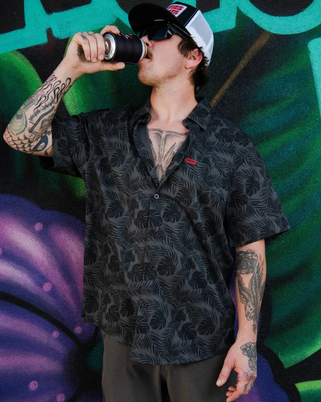 Corcovado Camo Party Shirt - Black & Gray sold by Dixxon