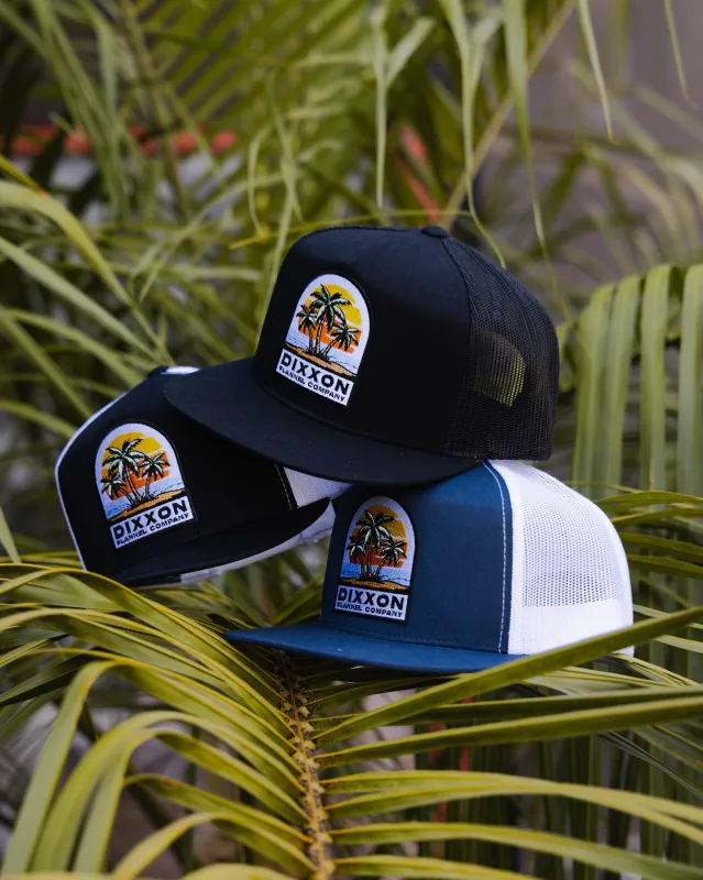 Island Flat Bill Trucker Snapback made by Dixxon